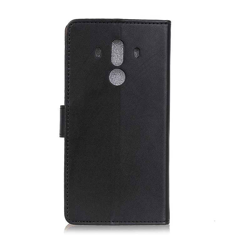 PU Leather Wallet Magnetic Stand Mobile Case for Huawei Mate 10 Pro - Black-3