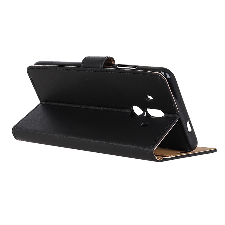 PU Leather Wallet Magnetic Stand Mobile Case for Huawei Mate 10 Pro - Black-4