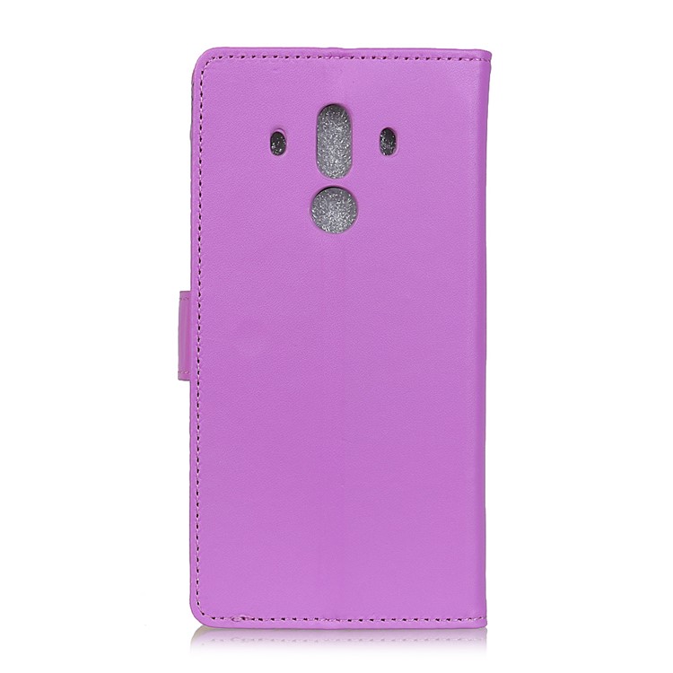 PU Leather Wallet Magnetic Stand Mobile Phone Case for Huawei Mate 10 Pro - Purple-3
