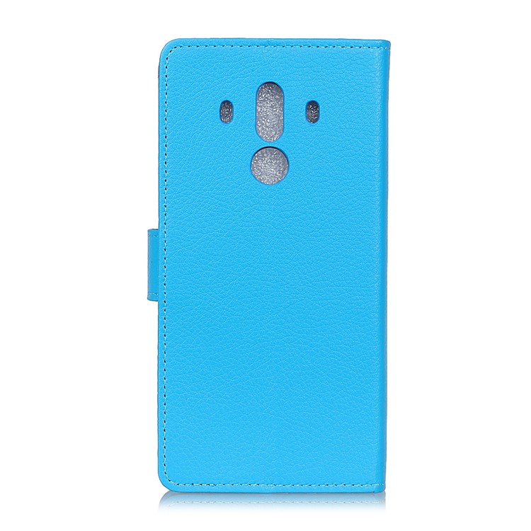 Cubierta Del Teléfono Móvil Del Soporte De La Cartera De Cuero De La PU Del Litchi Para El Pro 10 De Huawei Mate - Azul-2