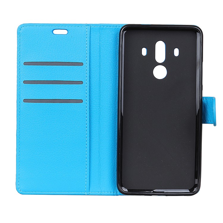 Cubierta Del Teléfono Móvil Del Soporte De La Cartera De Cuero De La PU Del Litchi Para El Pro 10 De Huawei Mate - Azul-4