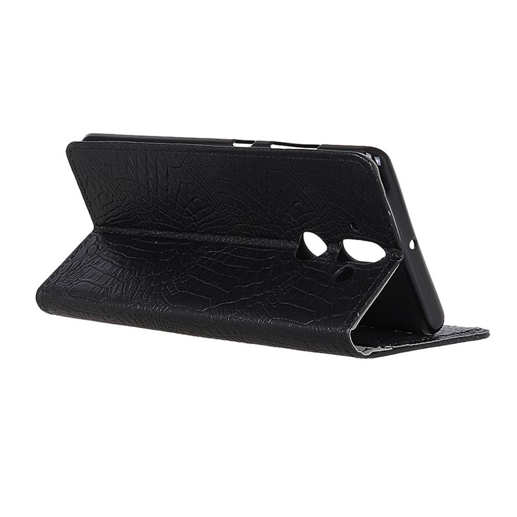 For Huawei Mate 10 Crocodile Texture Card Slots Stand Wallet Leather Case - Black-5