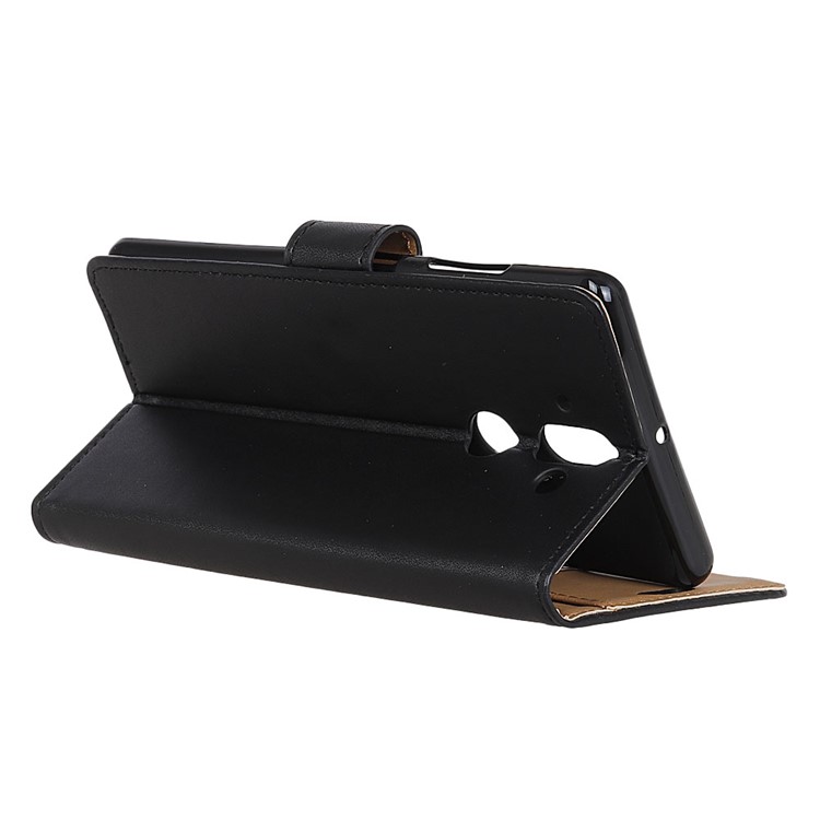 PU Leather Wallet Stand Cell Phone Cover for Huawei Mate 10 Pro - Black-4