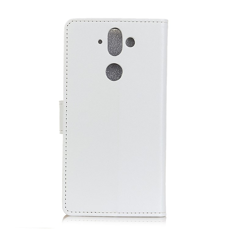PU Leather Wallet Stand Cell Phone Case for Huawei Mate 10 Pro - White-3