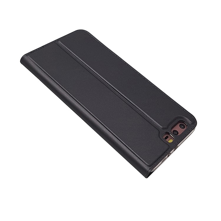 Magnetic Card Holder Leather Stand Case for Huawei P10 - Black-4