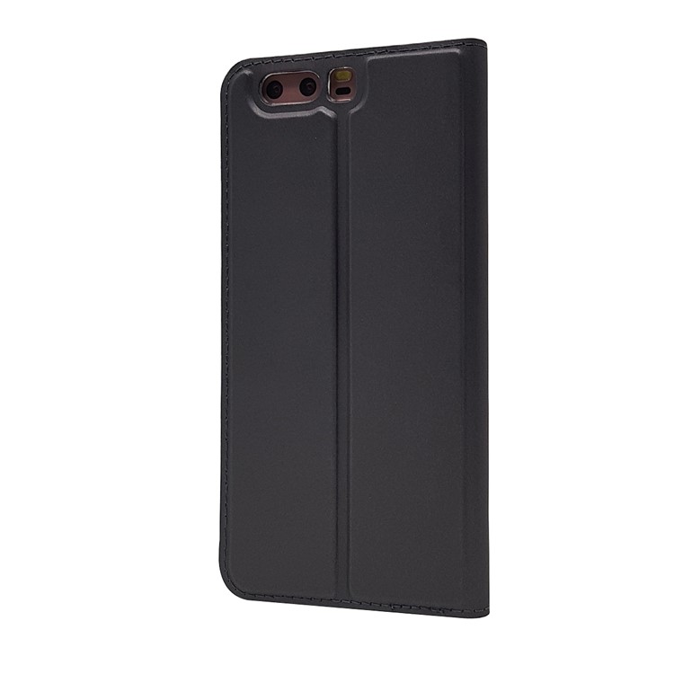 Magnetic Card Holder Leather Stand Case for Huawei P10 - Black-8
