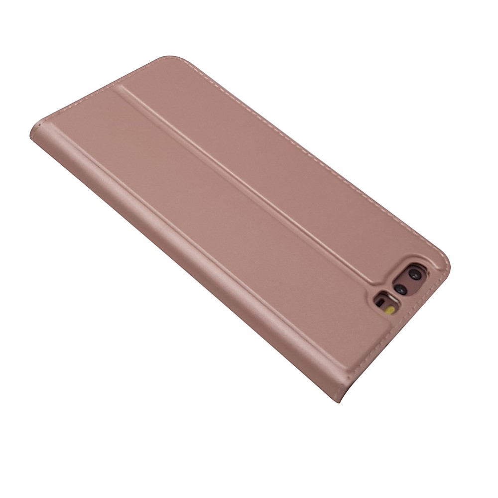 Magnetic Stand Leather Phone Case with Card Slot for Huawei P10 - Rose Gold-4