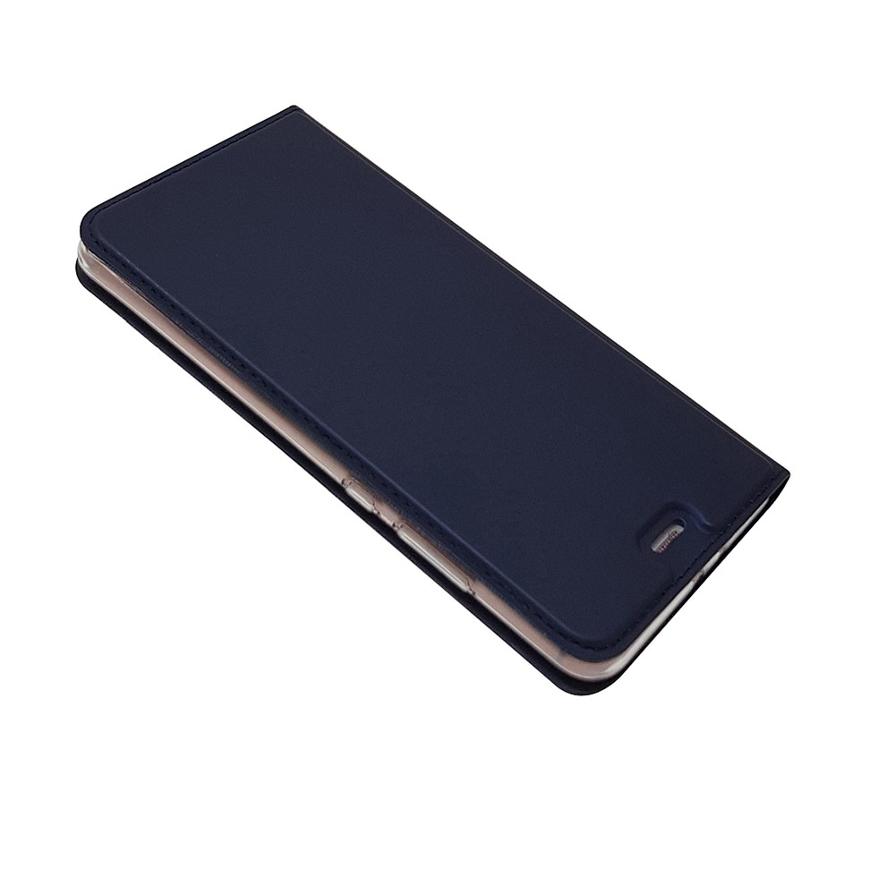 Magnetic Card Holder Stand Leather Mobile Phone Cover for Huawei P10 - Dark Blue-3