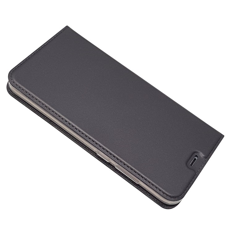 Magnetic Leather Card Holder Stand Case for Huawei Honor 8 Pro / Honor V9 - Black-4
