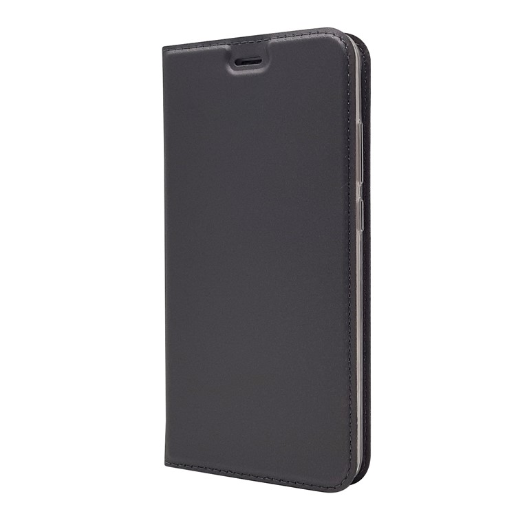 Magnetic Leather Card Holder Stand Case for Huawei Honor 8 Pro / Honor V9 - Black-8