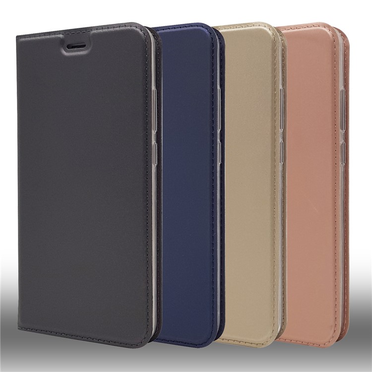 Magnetic Leather Card Holder Stand Cover for Huawei Honor 8 Pro / Honor V9 - Rose Gold-12