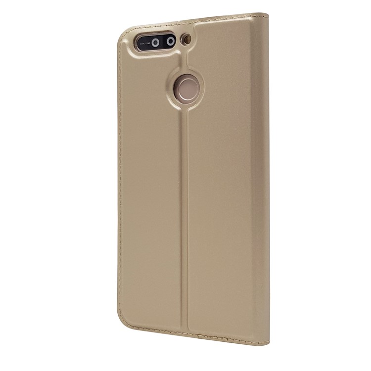 Magnetic Leather Card Holder Phone Case with Stand for Huawei Honor 8 Pro / Honor V9 - Gold-9