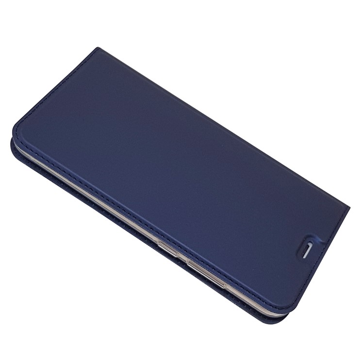 Magnetic Leather Card Holder Mobile Casing for Huawei Honor 8 Pro / Honor V9 - Dark Blue-5