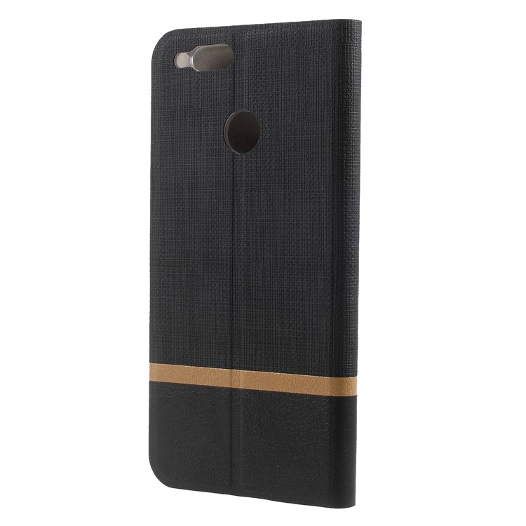 Cross Pattern Leather Card Holder Phone Shell for Huawei Honor 7X - Black-2