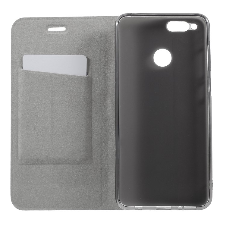 Cross Pattern Leather Card Holder Phone Shell for Huawei Honor 7X - Black-6