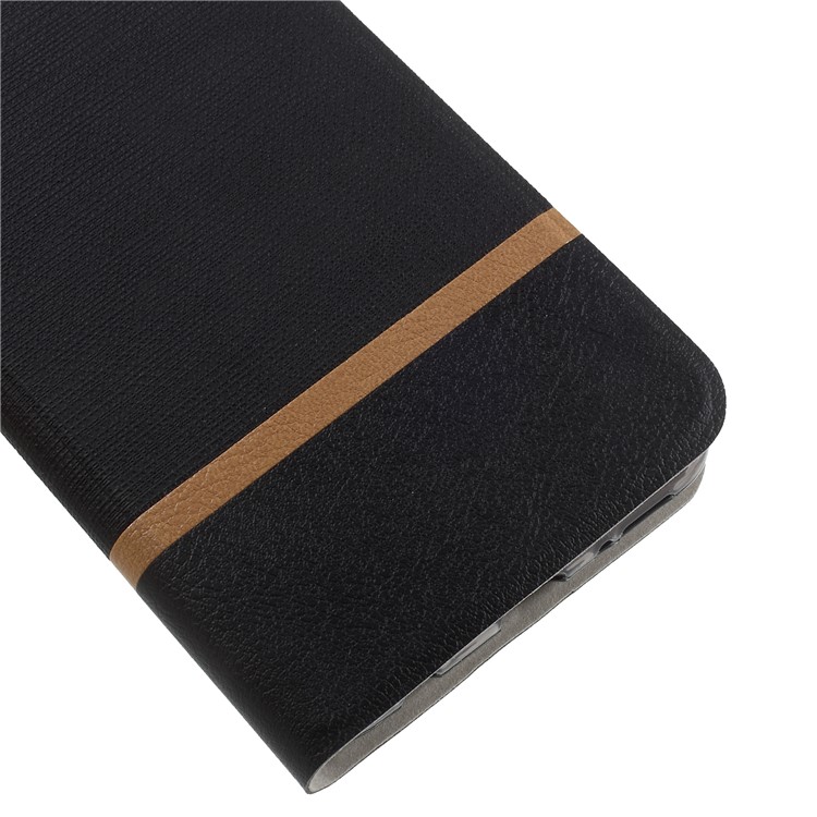 Cross Pattern Leather Card Holder Phone Shell for Huawei Honor 7X - Black-7