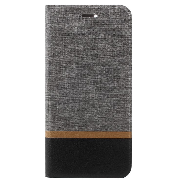 Cross Pattern Leather Card Slot Phone Shell for Huawei Honor 7X / Mate SE - Grey-1