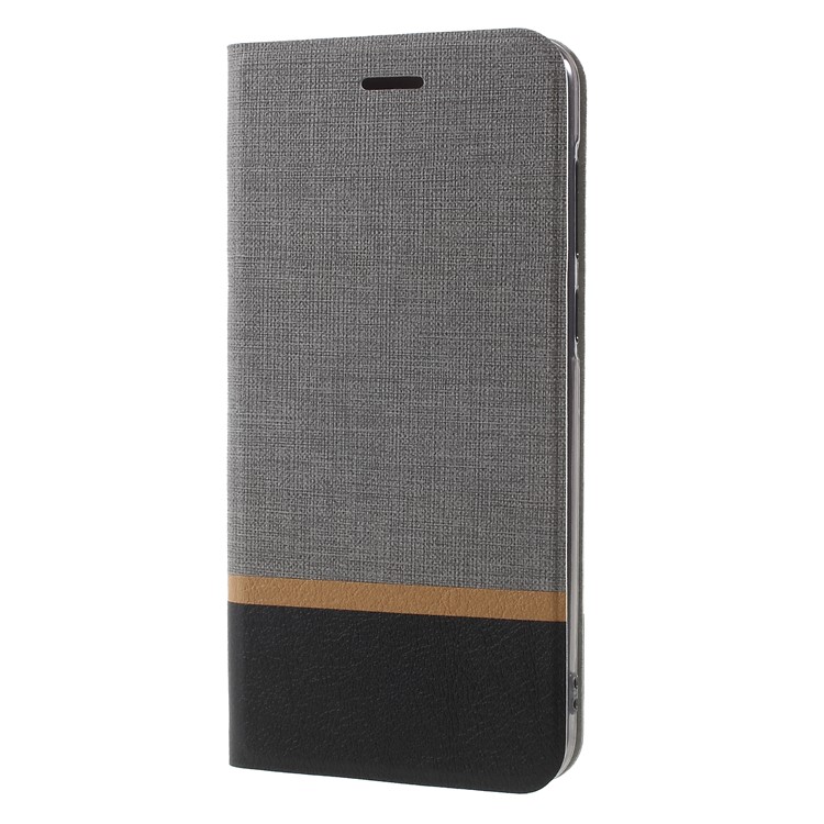 Cross Pattern Leather Card Slot Phone Shell for Huawei Honor 7X / Mate SE - Grey-3