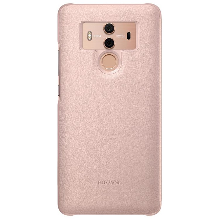 HUAWEI Side View Window Smart Leather Cover for Huawei Mate 10 Pro - Pink-3