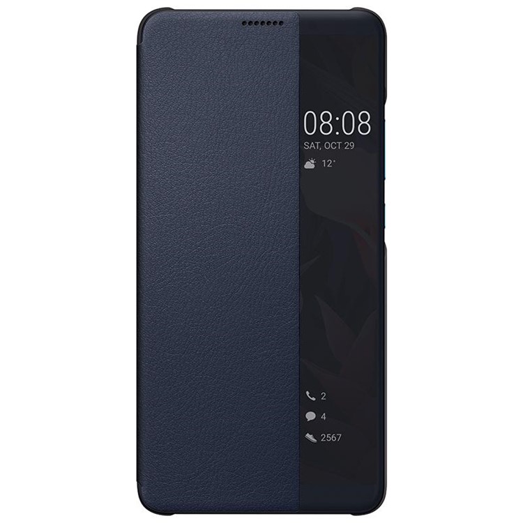 HUAWEI Side View Window Smart Leather Case for Huawei Mate 10 Pro - Blue-1