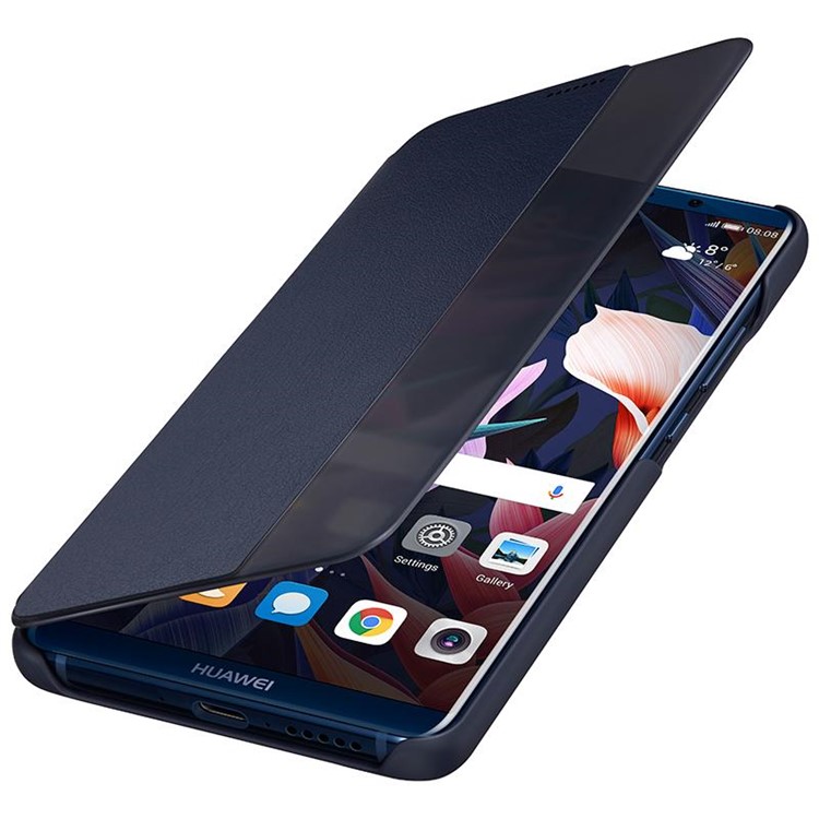 HUAWEI Side View Window Smart Leather Case for Huawei Mate 10 Pro - Blue-2