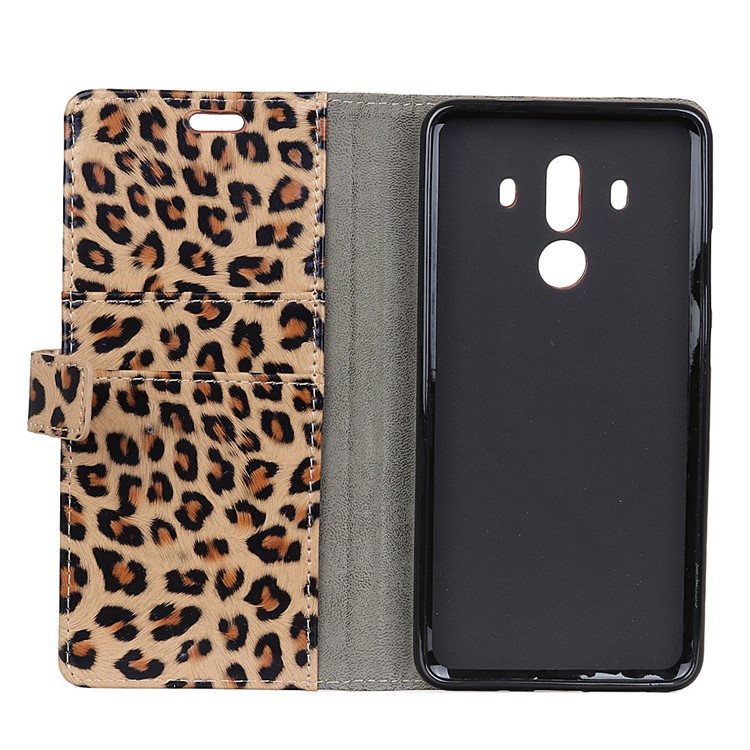 Fashion Leopard Pattern Wallet Stand Leather Case Cover for Huawei Mate 10 Pro-4