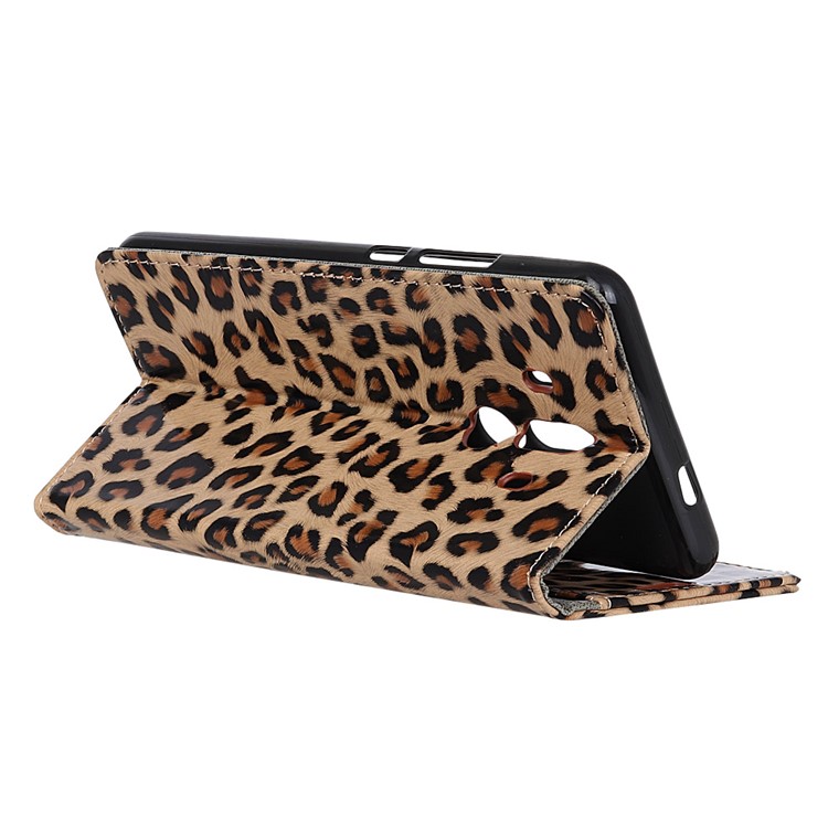 Fashion Leopard Pattern Wallet Stand Leather Case Cover for Huawei Mate 10 Pro-5