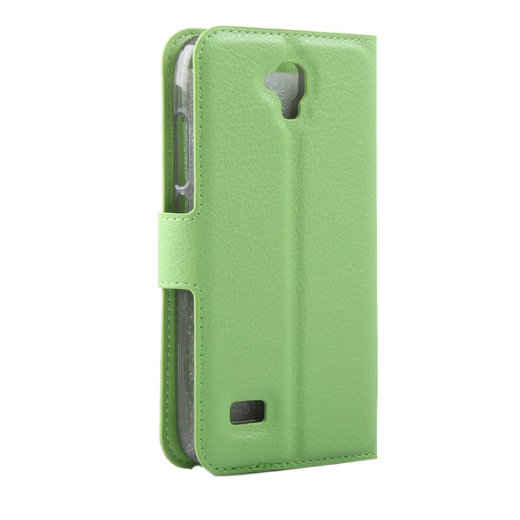 Litchi Grain PU Leather Case Cover for Huawei Y5 Y560 - Green-2