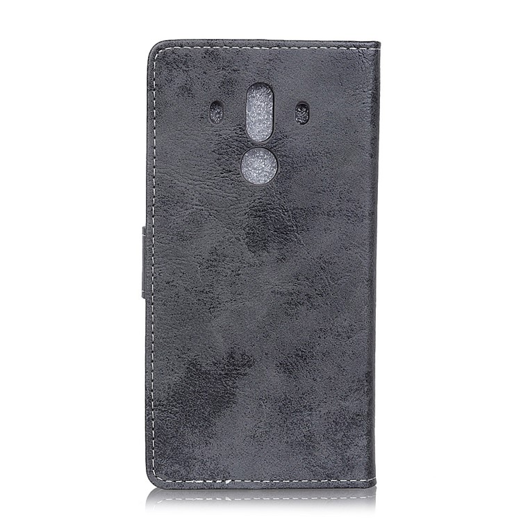 For Huawei Mate 10 Pro Vintage Style PU Leather Wallet Case with Stand - Grey-2
