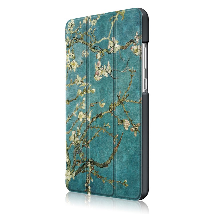 Pattern Printing Tri-fold Stand Leather Cover for Huawei MediaPad T3 7.0 3G - Peach Blossom-4