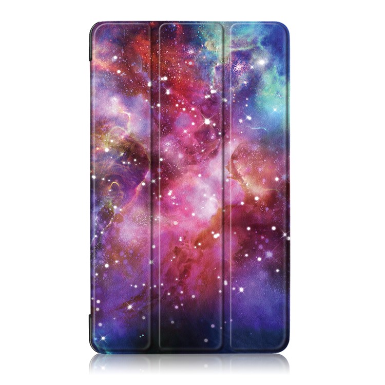 Pattern Printing Tri-fold Stand Leather Shell for Huawei MediaPad T3 7.0 3G - Universe-2