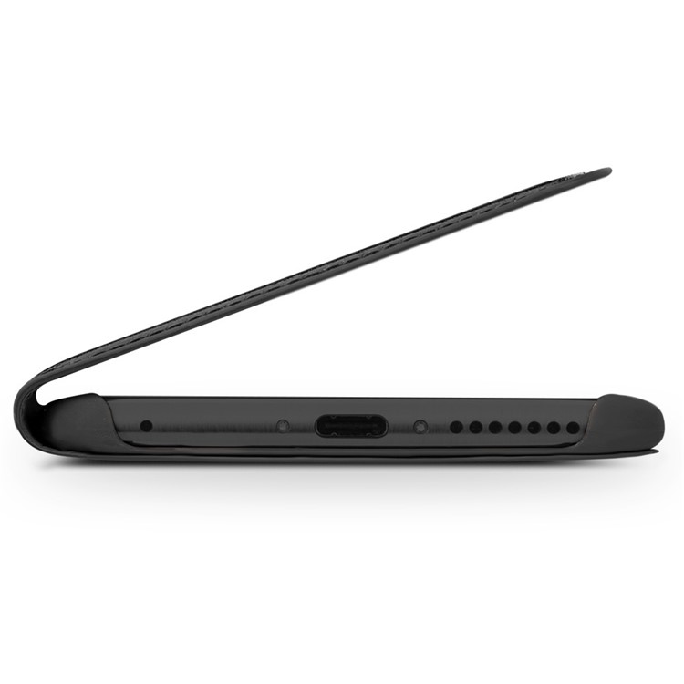 QIALINO View Window Genuine Leather Smart Case for Huawei Mate 10 - Black-4