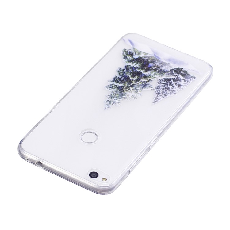 Ultra Thin Christmas Series Patterned Soft TPU Protective Mobile Shell for Huawei P8 Lite (2017) - Tree with Snow On It-3