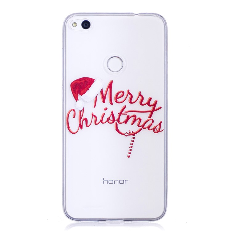 Ultra Thin Christmas Series Patterned Soft TPU Protective Mobile Case for Huawei P8 Lite (2017) - Merry Christmas-1