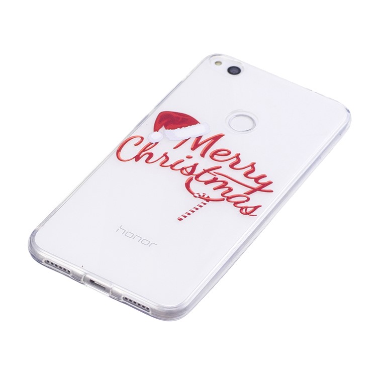 Ultra Thin Christmas Series Patterned Soft TPU Protective Mobile Case for Huawei P8 Lite (2017) - Merry Christmas-2