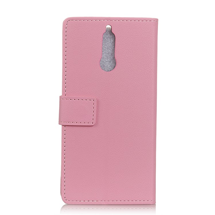 Magnetic Leather Stand Cover for Huawei Mate 10 Lite / nova 2i / Maimang 6 / Honor 9i - Pink-2