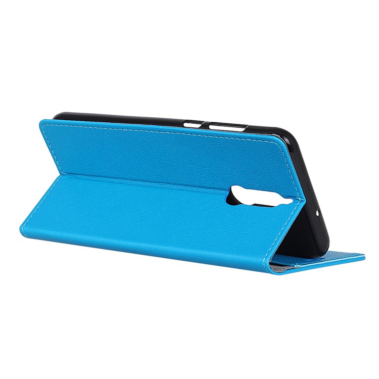 Wallet Leather Case with Stand for Huawei Mate 10 Lite / nova 2i / Maimang 6 / Honor 9i - Blue-3