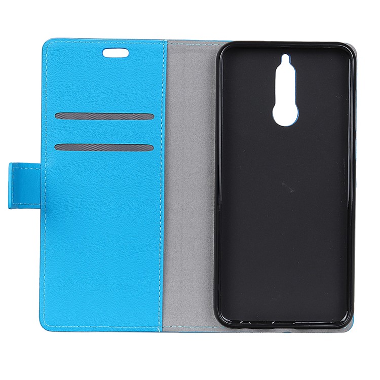 Wallet Leather Case with Stand for Huawei Mate 10 Lite / nova 2i / Maimang 6 / Honor 9i - Blue-5