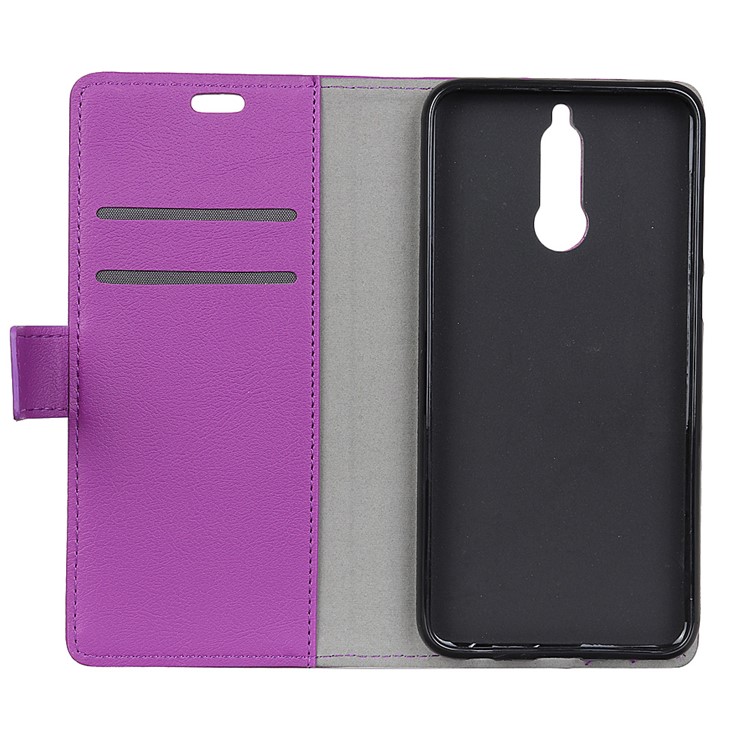 Wallet Leather Cell Phone Case for Huawei Mate 10 Lite / nova 2i / Maimang 6 / Honor 9i - Purple-5