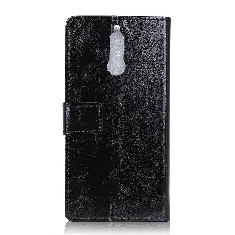 Crazy Horse Leather Wallet Case for Huawei Mate 10 Lite / nova 2i / Maimang 6 / Honor 9i - Black-2