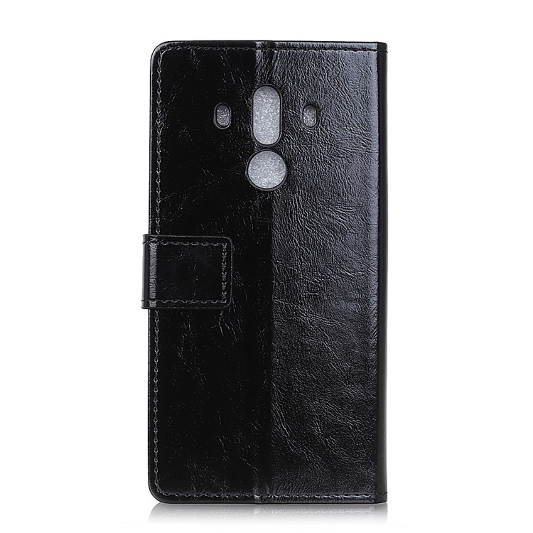 Crazy Horse Leather Wallet Case for Huawei Mate 10 Pro - Black-2