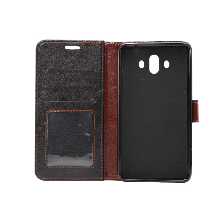 Crazy Horse Leather Phone Shell for Huawei Mate 10 - Black-4
