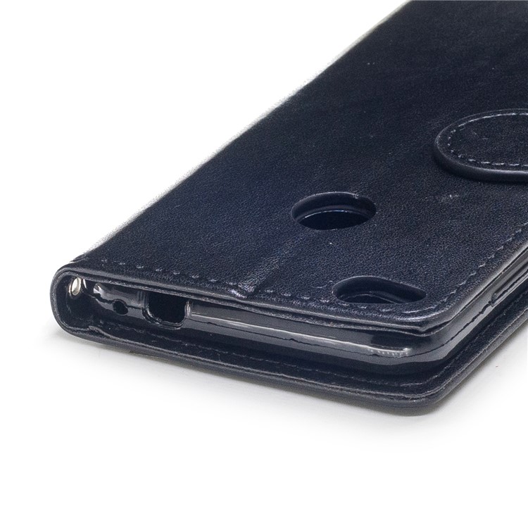 Unicorn Pattern Print Magnetic Leather Wallet Stand Cell Phone Shell for Huawei P8 Lite (2017) / Honor 8 Lite - Black-6