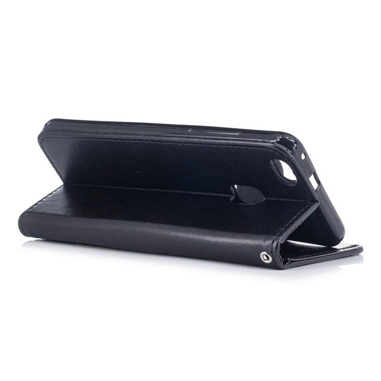 Unicorn Pattern Print Magnetic Leather Wallet Stand Cell Phone Shell for Huawei P10 Lite - Black-3