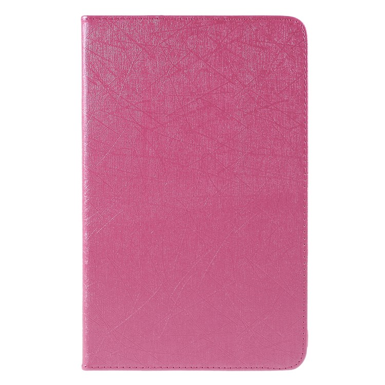 Lines Texture Tri-fold Leather Flip Case for Huawei MediaPad T1 10 - Rose-2