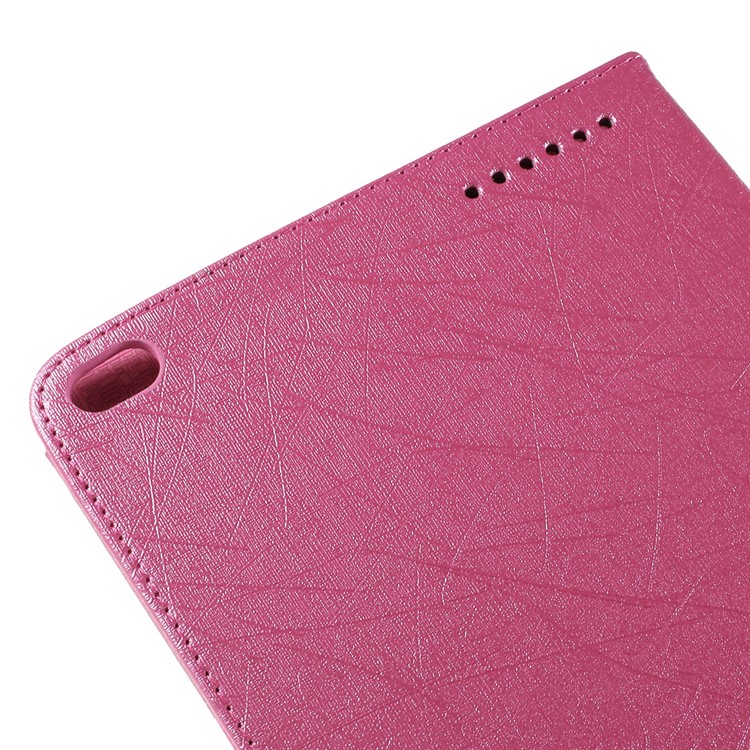 Lines Texture Tri-fold Leather Flip Case for Huawei MediaPad T1 10 - Rose-8