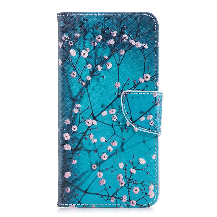 Pattern Printing PU Leather Wallet Stand Cell Phone Case for Huawei Honor 7X - Wintersweet-2