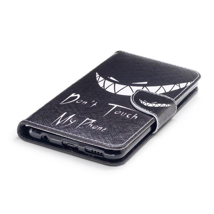 Pattern Printing PU Leather Wallet Stand Mobile Phone Cover for Huawei Honor 7X - Angry Face-6