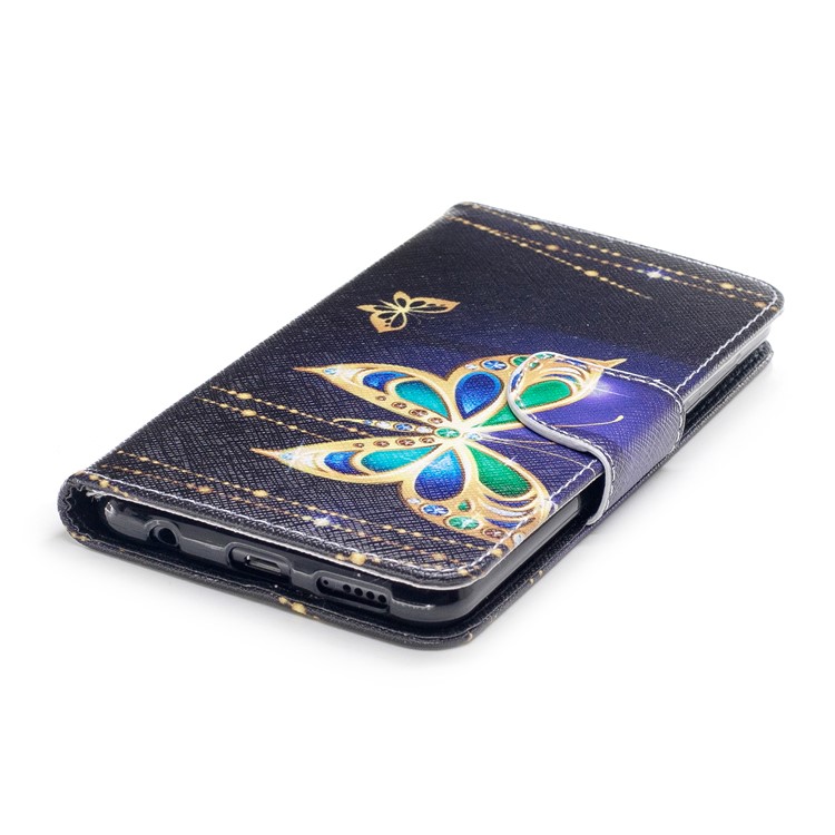 Pattern Printing Wallet Leather Magnetic Case for Huawei Honor 7X - Vivid Butterflies-6