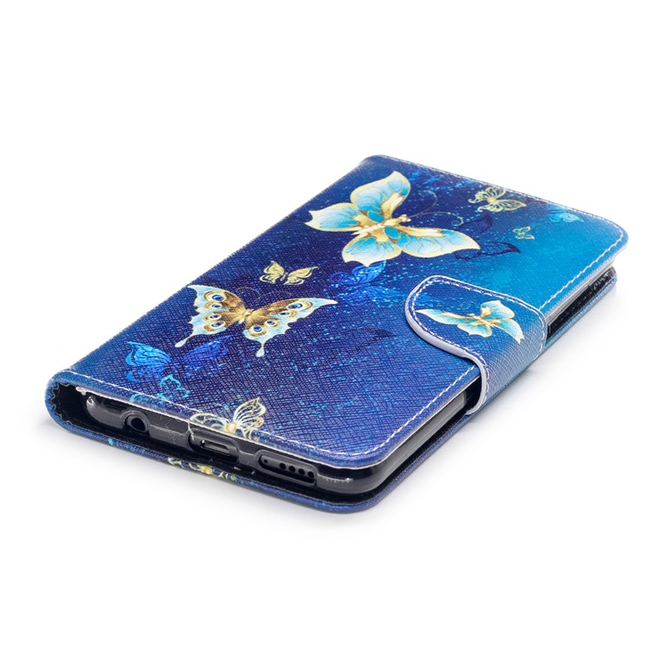 Pattern Printing Stand Leather Wallet Case for Huawei Honor 7X - Colorized Butterfly-6